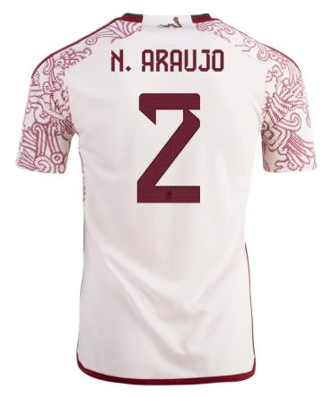 Néstor Araujo #2 Mexiko Auswärtstrikot Weltmeisterschaft 2022