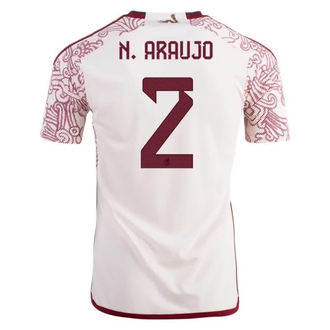 Néstor Araujo #2 Mexiko Auswärtstrikot Weltmeisterschaft 2022