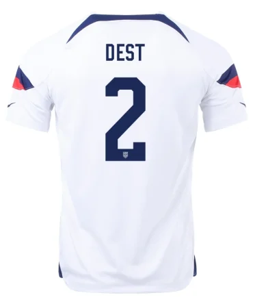 Sergiño Dest #2 USMNT Heimtrikot Weltmeisterschaft 2022