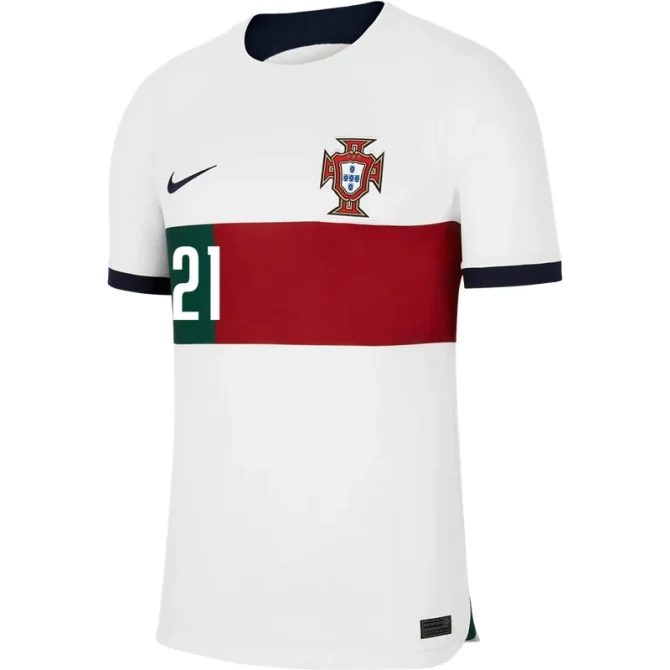 Diogo Jota #21 Portugal Auswärtstrikot Weltmeisterschaft 2022 - Image 2