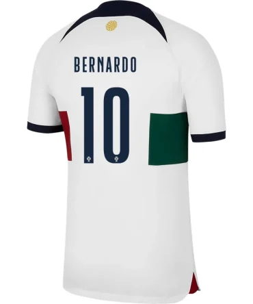 Bernardo Silva #10 Portugal Auswärtstrikot Weltmeisterschaft 2022
