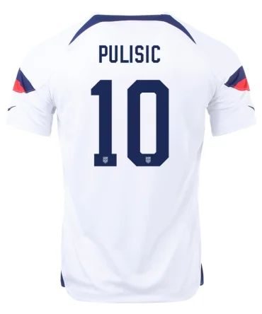 Christian Pulisic #10 USMNT Heimtrikot Weltmeisterschaft 2022