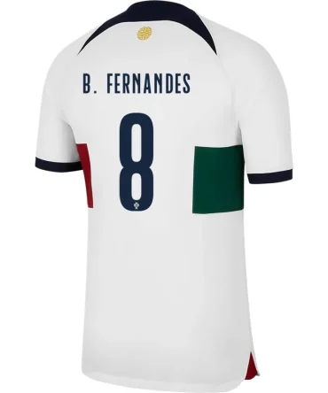 Bruno Fernandes #8 Portugal Auswärtstrikot Weltmeisterschaft 2022