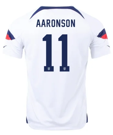 Brenden Aaronson #11 USMNT Heimtrikot Weltmeisterschaft 2022