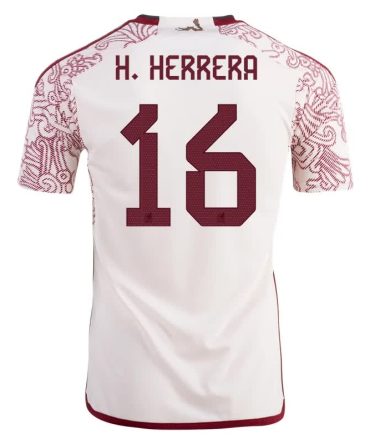 Hector Herrera #16 Mexiko Auswärtstrikot Weltmeisterschaft 2022