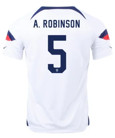 Antonee Robinson #5 USMNT Heimtrikot Weltmeisterschaft 2022