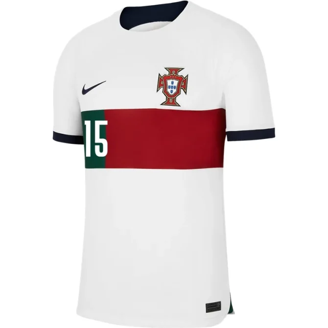 Rafael Leao #15 Portugal Auswärtstrikot Weltmeisterschaft 2022 - Image 2