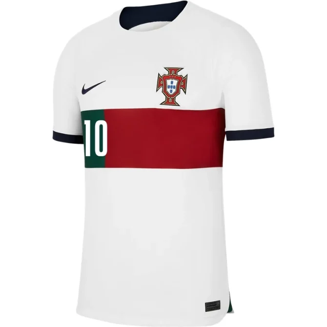 Bernardo Silva #10 Portugal Auswärtstrikot Weltmeisterschaft 2022 - Image 2