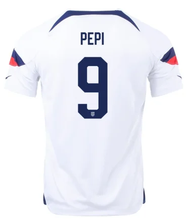 Ricardo Pepi #9 USMNT Heimtrikot Weltmeisterschaft 2022
