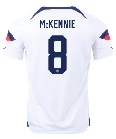 Weston McKennie #8 USMNT Heimtrikot Weltmeisterschaft 2022