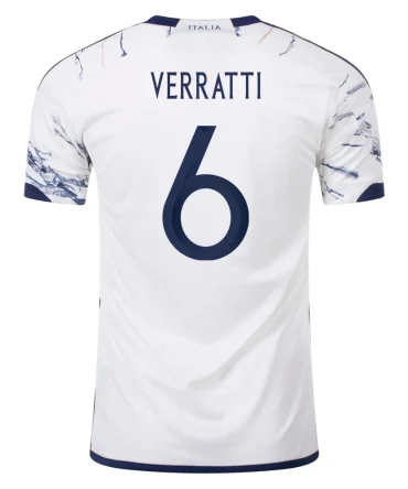 Italien #6 Marco Verratti Auswärtstrikot 23/24