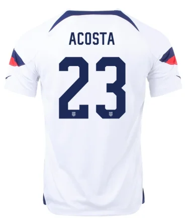 Kellyn Acosta #23 USMNT Heimtrikot Weltmeisterschaft 2022